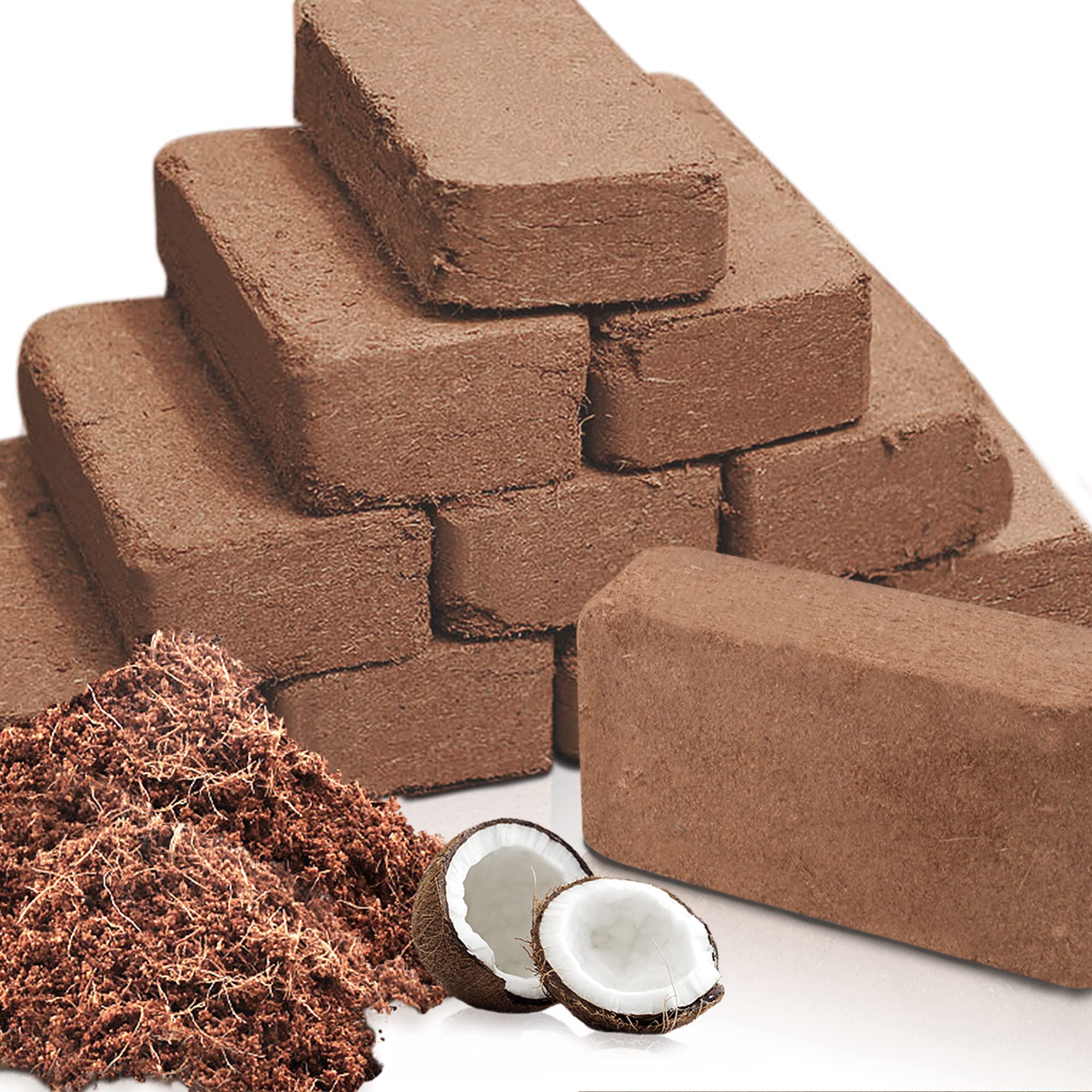 Amazon.com : Coco Coir Brick for Plants, 12 Packs 100% Natural